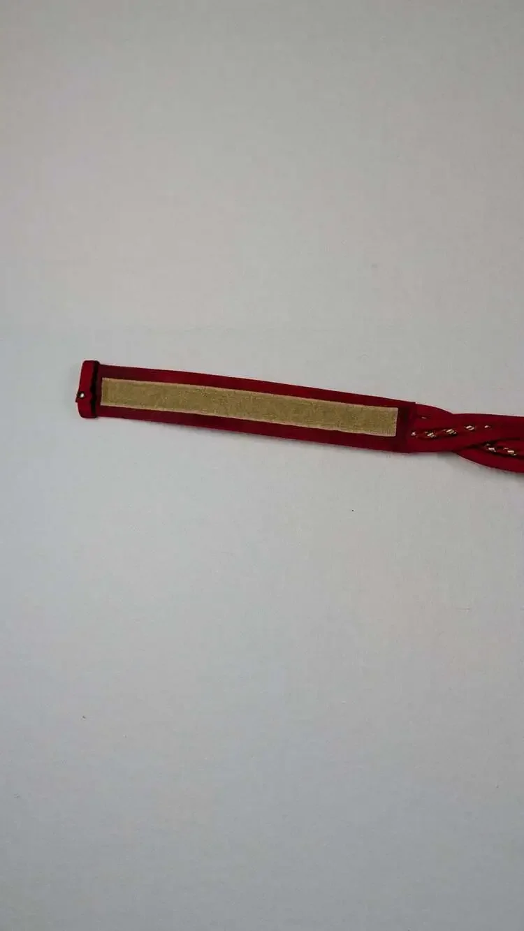 Vintage Ginnie Johansen Inc. Red Braided Belt
